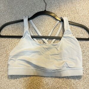 lululemon Energy Bra
Medium Support white sports bra size 6